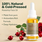 Rosehip Face Oil 30ml | Deep Hydration & Antioxidant Rich | Nourish, Repair, & Skin Care | 100% Natural, Cold-Pressed Formula | Perfect for Dry, Sensitive Skin