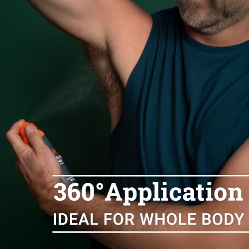 Mando Whole Body Deodorant For Men - Invisible Spray Deodorant - 72 Hour Odor Control - Low Irritation Formula - Aluminum Free, Benzene Free - 3.6 ounce Cans (Pack of 2) - Bourbon Leather