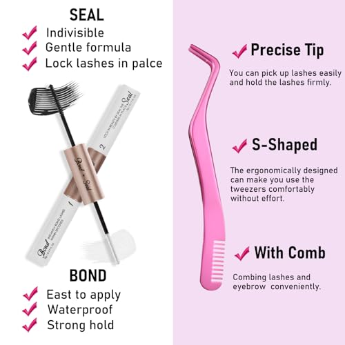 DIY Lash Extension Kit Individual Lashes Cluster D Curl Eyelash Extension Kit Lash Clusters with Lash Bond and Seal and Lash Applicator Tool for Self Application at Home (30D&40D 9-16mm Mix)
