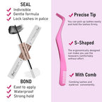 DIY Lash Extension Kit Individual Lashes Cluster D Curl Eyelash Extension Kit Lash Clusters with Lash Bond and Seal and Lash Applicator Tool for Self Application at Home (30D&40D 9-16mm Mix)