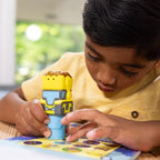 Melissa & Doug Sticker Wow!™ Bulldozer Bundle: 24-Page Activity Book, Refillable Sticker Stamper, Mini Pad, 500 Stickers, Arts and Crafts for Kids Ages 3+