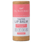 J&L Naturals Tinted Lip Balm | Vegan & Cruelty Free Lip Stain | Zero Waste Makeup | Plastic-Free, Hydrating & Moisturizing Lip Tint | Made in US (Single (1-Pack), Rose Petal Glow)