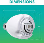 Niagara Conservation N2915N Earth Spa 3-Spray with 1.5 GPM 2.7-in. Wall Mount Adjustable Fixed Shower Head in White, 1-Pack | Bathroom Shower Head Sprayer with Pressure Compensation Technology