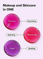 I DEW CARE Lip Gloss - Glow Easy Grape | Jojoba Seed Oil, Vitamin C, Pigmented Glossy Stain, Hydrating, Korean Makeup, Pink Color, Moisturizing, Nourishing Crystal Glass Clear, 0.20 FL Oz
