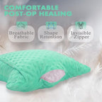 Hysterectomy Pillow with Pocket, Hysterectomy Recovery Abdominal Pillow, Post Surgery Pillow for Abdomen, C-Section Recovery Pillow, Mastectomy, Tummy Tuck, Hernia, Abdominal Surgery Must Haves