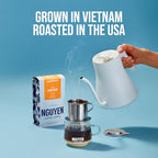 Nguyen Coffee Supply - Hanoi Robusta: Dark Roast Premium Ground Coffee Beans, Vietnamese Single Origin, Direct Trade, Low Acid with High Caffeine Content, Roasted in Brooklyn [5 lb Bag]