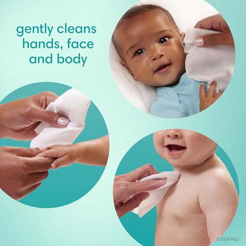 Pampers Baby Wipes, Sensitive, Water Based Wipe, Clinically Proven, Hypoallergenic, and Unscented for Babies, 1008 Wipes Total (12 Flip-Top Packs)