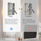 Hasipu Vanity Mirror with Lights, 15" x 13" LED Makeup Mirror, Light up Mirror with 10X Magnification, Smart Touch 3 Colors Dimmable, 360° Rotation (White)