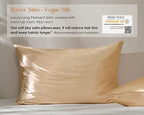 Yanibest Satin Pillowcase, King Size Pillow Cases Set of 2 - Silk Pillow Cases for Hair and Skin with Zipper, Silk Pillow Cases King for 20"x40", Exquisite Packaging for Women Men