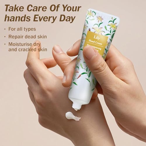 AZEN 24 Sets Hand Cream Bulk and Lip Balm Bulk Set, Bridal Shower Gifts for Guests, Thank You Gifts for Coworkers Women Men with Organza Bag Thank You Card, Bridal Wedding Favors for Guests