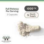 GABA Supplement (300 Capsules, 1,000mg per Serving) Promotes Calm, Relaxation, and Supports Sleep (Vegan Safe, Gluten Free, Non-GMO)(Gamma Aminobutyric Acid) by Double Wood