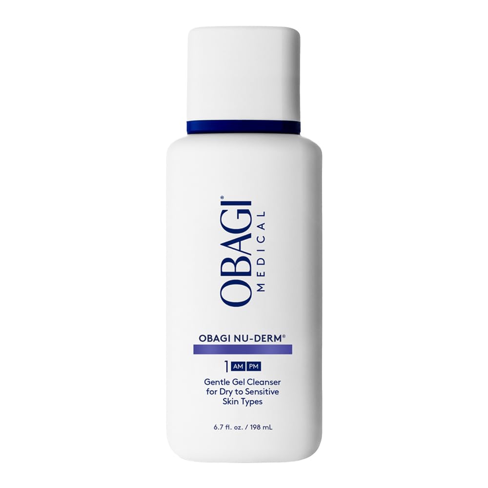 Obagi Nu-Derm Gentle Cleanser – Daily Facial Wash Gently Removes Dirt, Oil, Makeup & Impurities – Skincare Cleanser for Normal, Dry & Sensitive Skin – 6.7 Oz