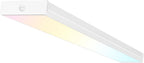 hykolity 4FT LED Wraparound Light Fixture with 3 Wattages/3 Lumens/3 CCT Selectable, 55W/65W/75W, 5500lm/6500lm/7500lm, 3000K/4000K/5000K, Flush Mount Office Ceiling Light, ETL
