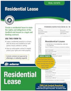 Adams Residential Lease, Forms and Instructions [Print and Downloadable] (LF310)