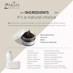 Zakia's Morocco Black Soap (Beldi Soap) with Amber Musk - 100% natural Moroccan Black Soap, Body Scrub, Pure & Natural, Purifying, Cleansing, exfoliating for Hammam Ritual- 8.0 Oz / 226gr