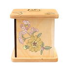 Wooden Piggy Bank for Kids and Adults, Personalized Gift Handmade in USA by BloomOwl, Custom Piggy Bank, Personalized Banks for Kids, Gifts for Baby Boys and Girls (Floral- Vintage)