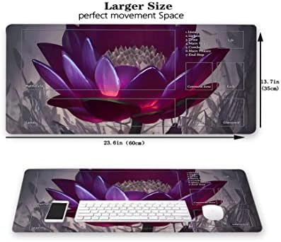 MTG Playmat, Game Play Mat for MTG TCG 24 x 14 inches Trading Card Inked Game Playmats with Storage Bag Smooth Rubber Surface Battle Game