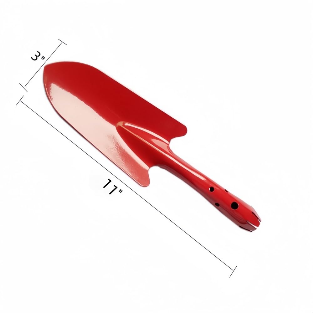 10 Pack Mini Colorful Metal Hand Shovel, Kids Teens Adults Trowel Set Garden Tools for Flower Soil Planting Digging Transplanting (11 x 3 Inch)