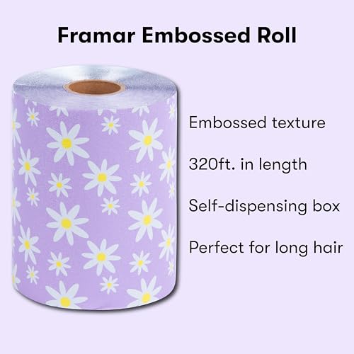 FRAMAR Whoopsie Daisy Hair Foil – Hair Foils For Highlighting Long Hair, Highlight Foils For Hair Highlighting, Salon Foils For Hair Highlighting Kit, Salon Foils For Hair Stylist, Foil Hair – 320 ft