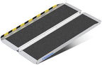 Ruedamann 4FT Wheelchair Ramp, Portable Wheelchair Ramp for Home Entrance, 30-1/4" Wider Design, Non-Slip Aluminum Folding Ramps for Wheelchairs, Strollers, Scooters, Stairs, Curbs, Doorways