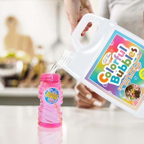 Lulu Home Concentrated Bubble Solution, 1 L/ 33.8 OZ Refill for Bubble Machines, Giant Wands, and Blowers - Up to 2.5 Gallons for Kids' Birthday Parties