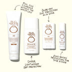 Sun Bum Mineral SPF 30 Tinted Face Sunscreen - Matte Primer - Broad Spectrum Moisturizing Sunscreen with Vitamin E - Hawaii 104 Act Compliant (Without Octinoxate & Oxybenzone) - Travel Size 1.7 oz