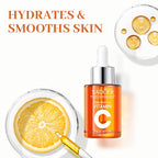 Advanced Vitamin C Gloss Serum - Stabilized Complex with Hyaluronic Acid & Centella | Hydrating Facial Essence for Dullness & Uneven Texture, Sensitive Skin-Friendly Formula, 1 fl oz