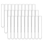 stonylab Glass Test Tubes, Transparent Borosilicate Glass Round Bottom Test Tubes with 20 mm Diameter and 150 mm Length for Lab Use, 30-Pack