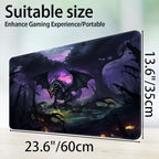 for MTG Game Playmat, for Magic TCG Rubber Play mat,Tabletop Card Playmats with Smooth Surface,Trading Card Inked Game Mat,Battle Game,Black Forest Dragon