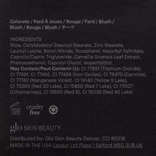 Glo Skin Beauty Blush (Sandalwood) - Pressed Powder Blush for Cheeks, High Pigment Mineral Face Makeup Creates a Natural, Healthy Glow