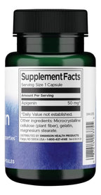 Swanson Apigenin - Bioflavonoid Supplement That Offers Stress & Sleep Support, Aids Cellular Health & May Support Men's Health* - 90 Capsules