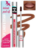 iMethod Lip Stain - Lip Liner Stain, Long Lasting Lip Stain Peel Off, Waterproof Stay On All Day, Transfer-Proof, Highly Pigmented, Natural Instant Peel Off Lip Stain Color, Coffee