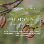 Caswell-Massey Almond Eau de Toilette, Cherry, Almond Flower, Sandalwood Fragrance, Perfume for Women, 2.0 Fl Oz