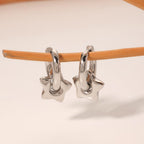 Star Hoop Earrings For Women