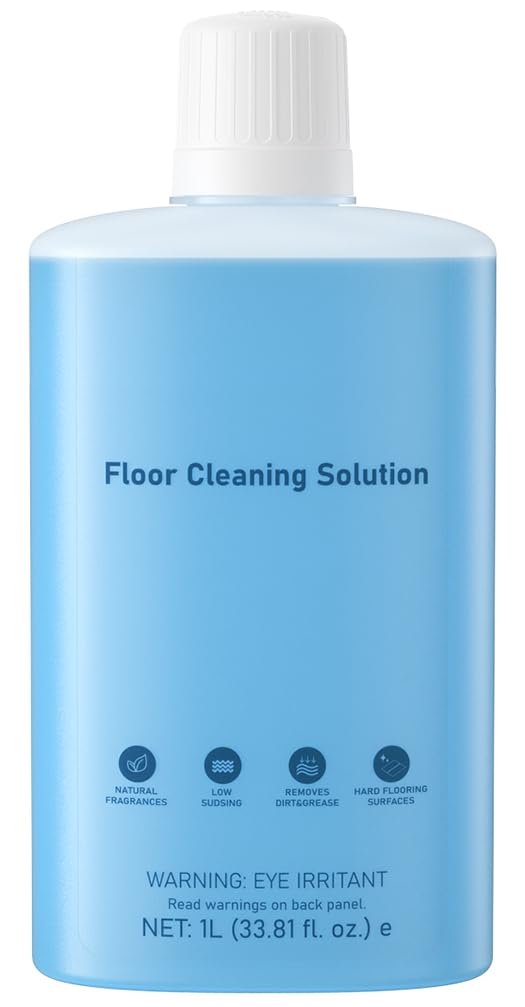 VILLAPOOL Floor Cleaning Solution Compatible with Roborock Robot Vacuums & Wet Dry Vacuums, Deep Cleaning Formula for Hardwood, Tile & Laminate Floors, Gentle and Powerful, 1L (33.8 fl oz)