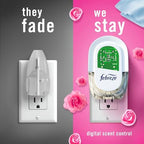 Febreze Odor-Fighting Fade Defy PLUG Air Freshener,Downy April Fresh, Mediterranean Lavender, .87 fl. oz. Oil Refills, 4 Refills (2 of Each)