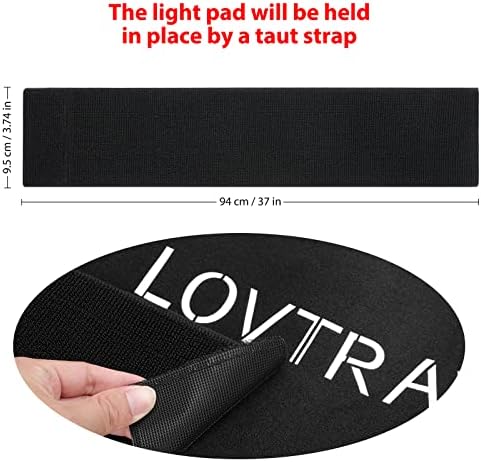 LOVTRAVEL 360pcs LED 660nm Red Light and 850nm Near Infrared Light Therapy Devices Mat Large Wearable Pads Wrap for Body Pain Relief