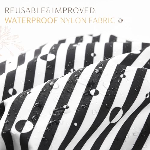 Yanibest Waterproof Shower Cap for Women, Reusable Double Layer Shower Cap, Non-Slip Shower Cap for Most Hair Types, One Size