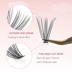 4 Trays 10D Lash Clusters, 960pcs Individual Lashes Extensions Natural Cluster Lashes, 8-12mm Mix Lengths 10 Roots C Curl 0.07mm Thickness eyelash Individual Cluster Lashes and Apply Under your Lashes