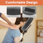 HOINCO Massage Face Cradle Cushion，Universal Headrest Face Rest Neck Head Cushion for Massage Chairs Spa Bed.(Grey)