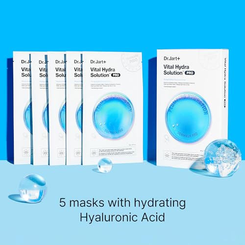 Dr.Jart+ Dermask Vital Hydra Solution Glow Face Mask with Hyaluronic Acid | Sheet Mask | Korean Skin Care
