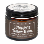Handmade Whipped Tallow Balm, 100% Grass-fed/finished Beef Tallow, Non-Toxic Skincare, Natural Tallow Face Moisturizer, Relief For Dry Skin, Stretch Marks, Dark Circles, Razor Rash, Aftershave - 2 oz (Coffee & Vanilla Bean)