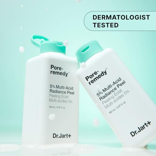 Dr.Jart+ Pore.Remedy 5% Multi-Acid Radiance Peel Face Exfoliator For Face | Korean Skin Care, 5.07 Fl Oz