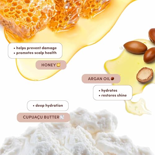 MIZANI Moisture Fusion Intense Moisturizing Mask - Restores Hydration in Curls & Coils, Deep Conditioning Hair Mask For Dry Hair, Moisturizes Without Buildup, With Argan Oil & Honey