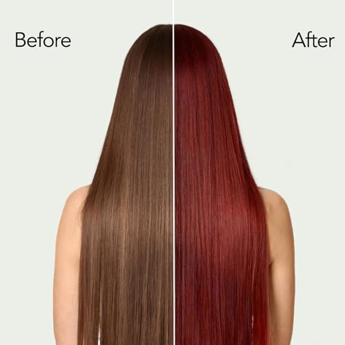 Wine Red 3 in 1 Hair Dye Shampoo Argan Oil, Easy to Use for Men & Women, 16.9 Fl Oz