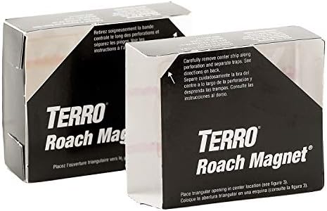 TERRO T256-8 Poison Free Roach Magnet Trap and Killer with Exclusive Pheromone Technology - Kills Ants, Spiders, Scropions, Silverfish, Crickets, and More - 8 Traps