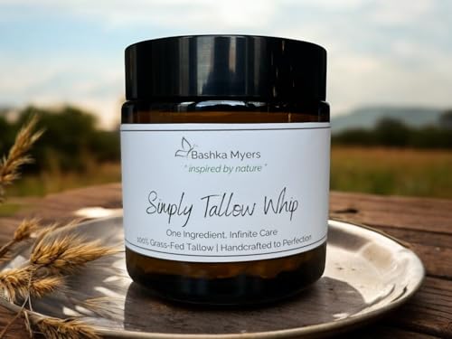Whipped Grass Fed Tallow Balm - Unscented, Organic Tallow Cream