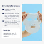 Torriden DIVE IN Hyaluronic Acid Facial Mask (10 sheets) | Extra Moisturizing Care | Hyaluronic Acid, Panthenol, Allantoin | Korean Face Mask