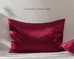 Yanibest Satin Pillowcase for Hair and Skin Care Silk Pillowcase 2 Pack Queen Size Pillow Cases Set of 2 -Satin Cooling Pillow Covers with Hidden Zipper Floral Print