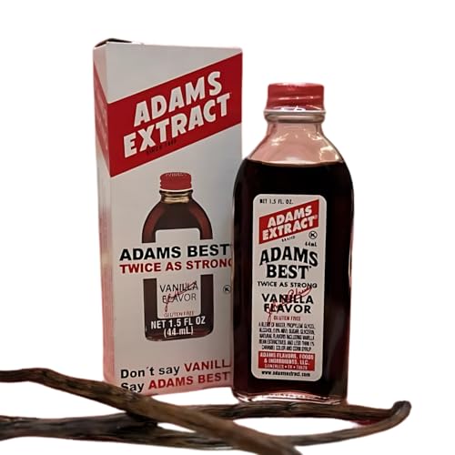 Adams Best Twice as Strong Vanilla 4oz Glass Bottle (Pack of 3)